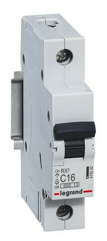 Legrand 419202 RX3 LS C16A 1P 6KA 1M LS-Schalter Legrand 419202 RX3 LS C16A 1P 6KA 1M LS-Schalter von LEGRAND