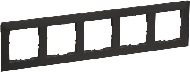 Legrand SEANO 5-fach Rahmen in 765475 der Farbausführung Anthrazit lackiert 5 (765475) von LEGRAND