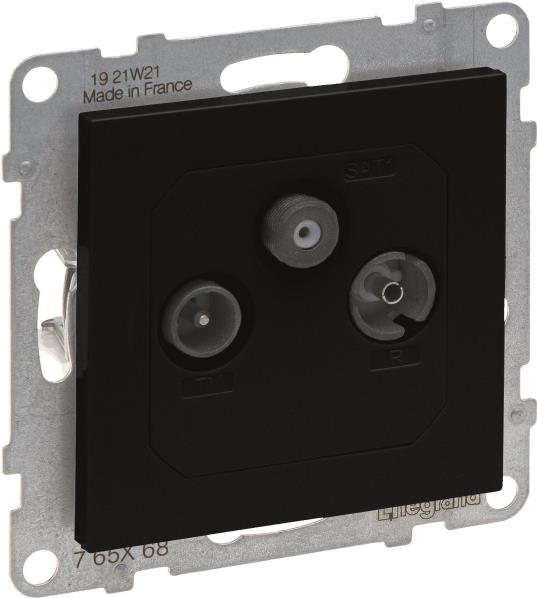 Legrand SEANO Durchgangsdose 765368 TV-R-SAT f.HD-TV in der Farbausführung 5 (765368) von LEGRAND