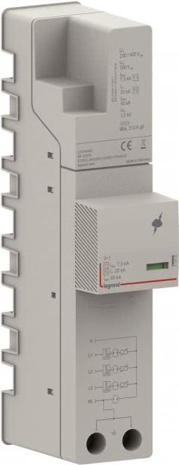 Legrand UEberspannungs-Kombiableiter fürSammelsch. ZPS T1+T2 7.5KA TT/TNS (412455) von LEGRAND
