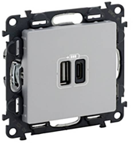 Legrand USB-Steckdose Valena Life Allure Aluminium 753306 Legrand USB-Steckdose Valena Life Allure Aluminium 753306 von LEGRAND