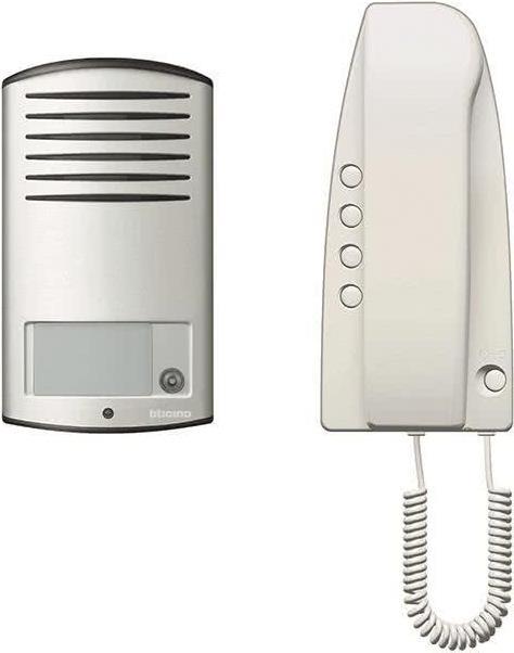 bticino 363211 Audio-Intercom-System Aluminium - Weiß (363211) von LEGRAND