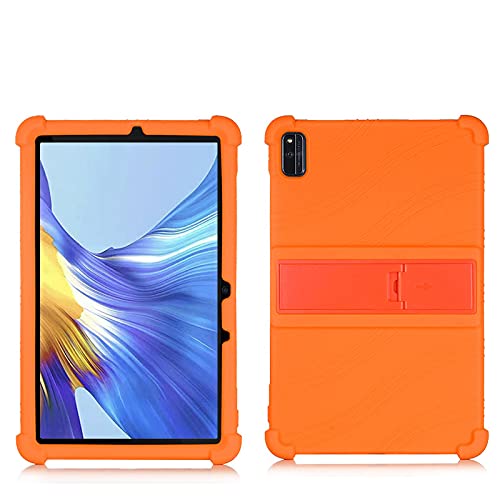 LEHEE Hülle für Huawei MatePad Pro 12.6 2021, Stand Silikon kinderfreundliche Stoßfest Schützend Abdeckung Hüllen für Huawei MatePad Pro 12.6 2021, Orange von LEHEE