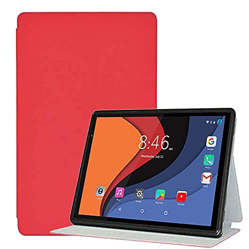 LEHEE Hülle für LNMBBS L20 Tablet 10 Zoll, Leicht PU Leder Folio Ständer Schutzhülle Etui Case für LNMBBS L20 Tablet 10 Zoll, Rot von LEHEE