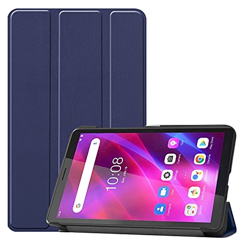 LEHEE Hülle für Lenovo Tab M7 (3rd Gen)/ 2nd Gen 7'', Leicht PU Leder Folio Ständer Schutzhülle Etui Case für Lenovo Tab M7 (3rd Gen)/ 2nd Gen 7'', Blau von LEHEE