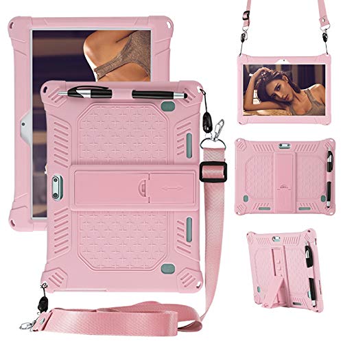 LEHEE Hülle für TOSCIDO X109 Tablet 10 Zoll, Stand Silikon kinderfreundliche Stoßfest Schützend Abdeckung Hüllen für TOSCIDO M863/X109 Tablet 10 Zoll, Rosa von LEHEE