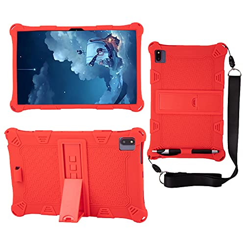 LEHEE Hülle für Teclast T40 Plus, Stand Silikon kinderfreundliche Stoßfest Schützend Abdeckung Hüllen für Teclast T40 Plus 10,4 Zoll, Rot von LEHEE