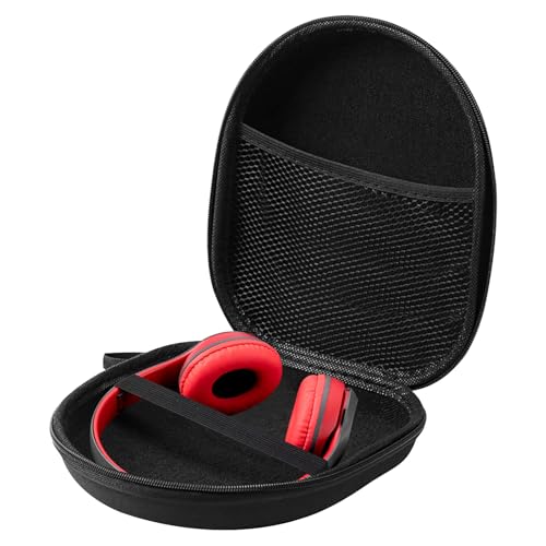 Kopfhörer Tasche Over Ear, Universal Headset Hartschalen Aufbewahrung Case Ohrhörer Schutztasche Case Reisetasche, Schutzhülle in Schwarz 21 x 19 cm x 6cm, für JBL Tune 510BT/520BT/760 NC/Bose/Sony Kopfhörer Tasche Over Ear, Universal Headset Hartschalen Aufbewahrung Case Ohrhörer Schutztasche Case Reisetasche, Schutzhülle in Schwarz 21 x 19 cm x 6cm, für JBL Tune 510BT/520BT/760 NC/Bose/Sony von LEIBOCHAO