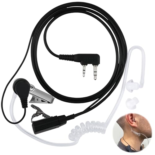 Walkie Talkie Kopfhörer 2 Pin Kopfhörer mit transparentem Schallschlauch Kopfhörer Headset kompatibel mit Kenwood Bidirektionales Radio BAOFENG UV5R 888S RT24 RT27 HESENATE HT999 Walkie Talkie Kopfhörer 2 Pin Kopfhörer mit transparentem Schallschlauch Kopfhörer Headset kompatibel mit Kenwood Bidirektionales Radio BAOFENG UV5R 888S RT24 RT27 HESENATE HT999 von LEIBOCHAO