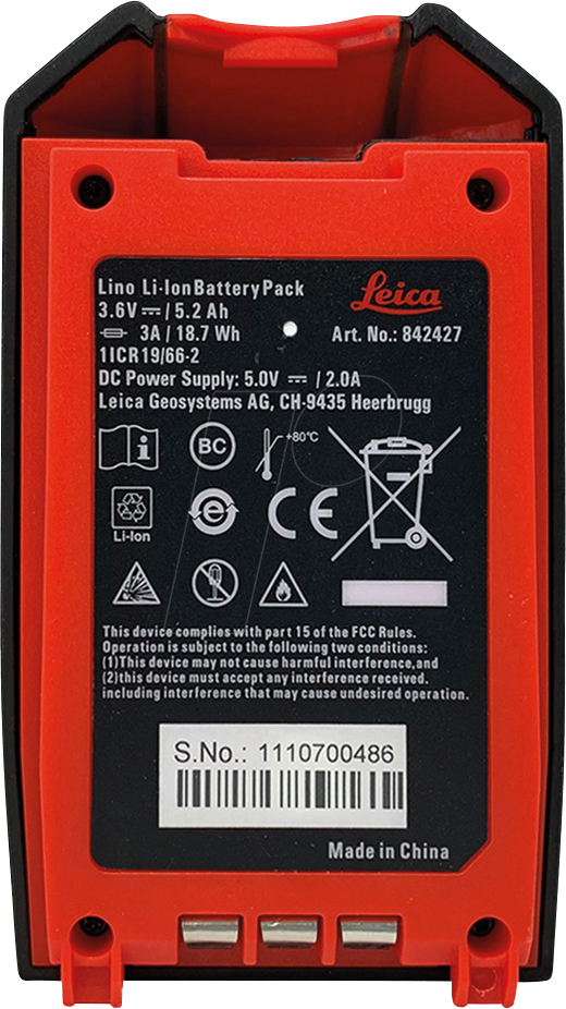 LEICA 842427 - Lino Li-Ion-Akkupack von LEICA GEOSYSTEMS