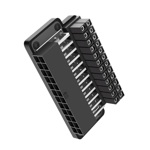 LEIDJGUN 24Pin Stecker Auf Buchse Netzteil Adapter 90 Grad Mainboard Anschluss Für Desktop PC von LEIDJGUN