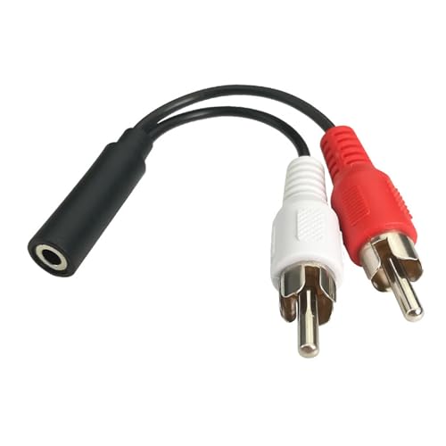 LEIDJGUN 3,5 mm auf 2 RCA Soundkabel, 3,5 mm Buchse auf 2 Cinch-Stecker, Y-Splitter-Adapter, Stereo-Kabel für Telefon, Tablet, Heimkino LEIDJGUN 3,5 mm auf 2 RCA Soundkabel, 3,5 mm Buchse auf 2 Cinch-Stecker, Y-Splitter-Adapter, Stereo-Kabel für Telefon, Tablet, Heimkino von LEIDJGUN