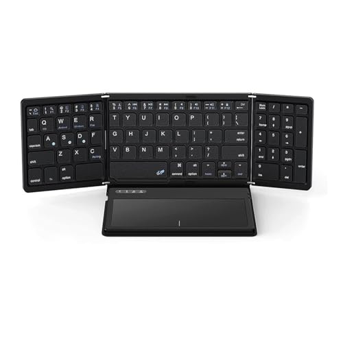LEIDJGUN Ergonomische Faltbare Tastatur Tastatur Mit Großem Touchpad Und Numpad Für Tablets PC von LEIDJGUN