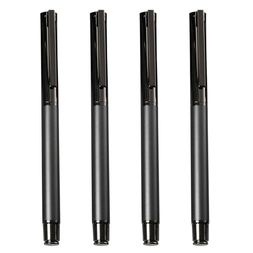LEIDJGUN Gelschreiber, Unterschriften, glattes Schreiben, Schreibwaren-Stift, neutraler Stift, Metallstift, Schulbedarf, 0,5 mm, 4 Stück LEIDJGUN Gelschreiber, Unterschriften, glattes Schreiben, Schreibwaren-Stift, neutraler Stift, Metallstift, Schulbedarf, 0,5 mm, 4 Stück von LEIDJGUN