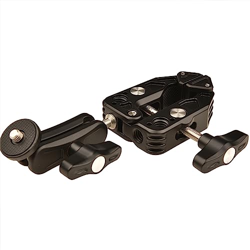 Super Clamp Kamera Klemme Monitore 360 Grad Ballhead Arm Double Head Adapter Mit 1/4 "Faden Für DSLR Super Clamp Kamera Klemme Monitore 360 Grad Ballhead Arm Double Head Adapter Mit 1/4 "Faden Für DSLR von LEIDJGUN