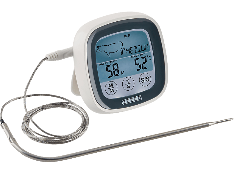 LEIFHEIT 3223 Braten-/ und BBQ-Thermometer Weiß/Silber LEIFHEIT 3223 Braten-/ und BBQ-Thermometer Weiß/Silber von LEIFHEIT