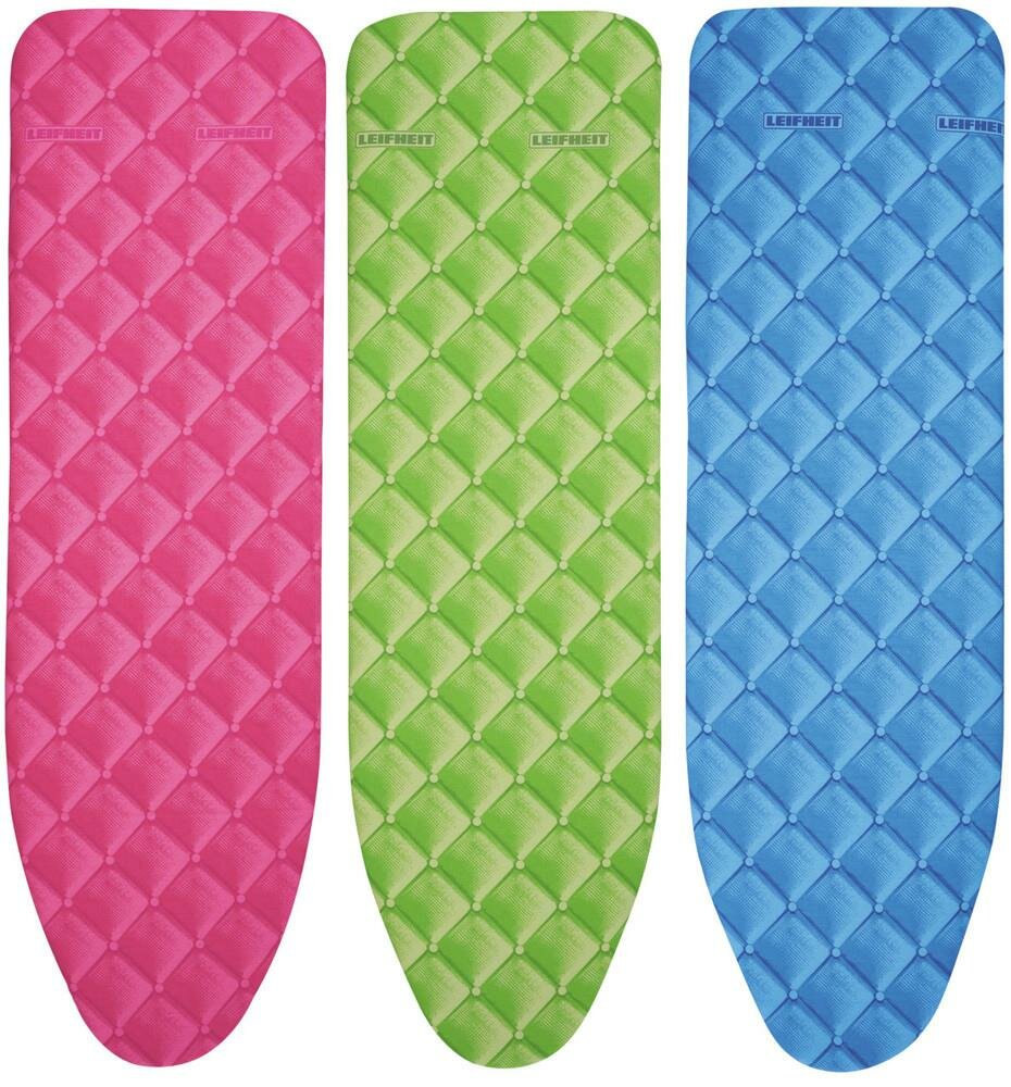 Leifheit Cotton Comfort S/M Gepolsterter Bügelbrettoberbezug Baumwolle Blau, Grün, Pink Leifheit Cotton Comfort S/M Gepolsterter Bügelbrettoberbezug Baumwolle Blau, Grün, Pink von LEIFHEIT