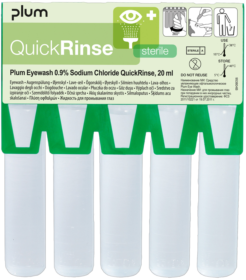 LEINA Augenspül-Ampulle QuickRinse, 5 x 20 ml von LEINA-WERKE