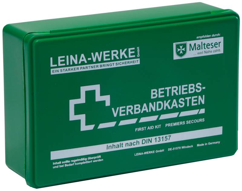 LEINA Betriebsverbandkasten, Inhalt DIN 13157, orange von LEINA-WERKE