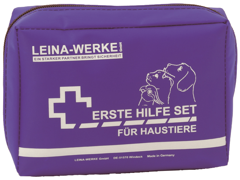 LEINA Erste-Hilfe-Set für Haustiere, 24-teilig, blau von LEINA-WERKE