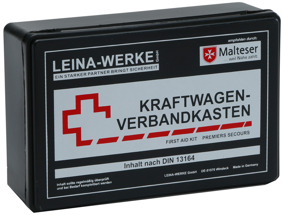 LEINA KFZ-Verbandkasten Unser Bester, Inhalt DIN 13164 von LEINA-WERKE