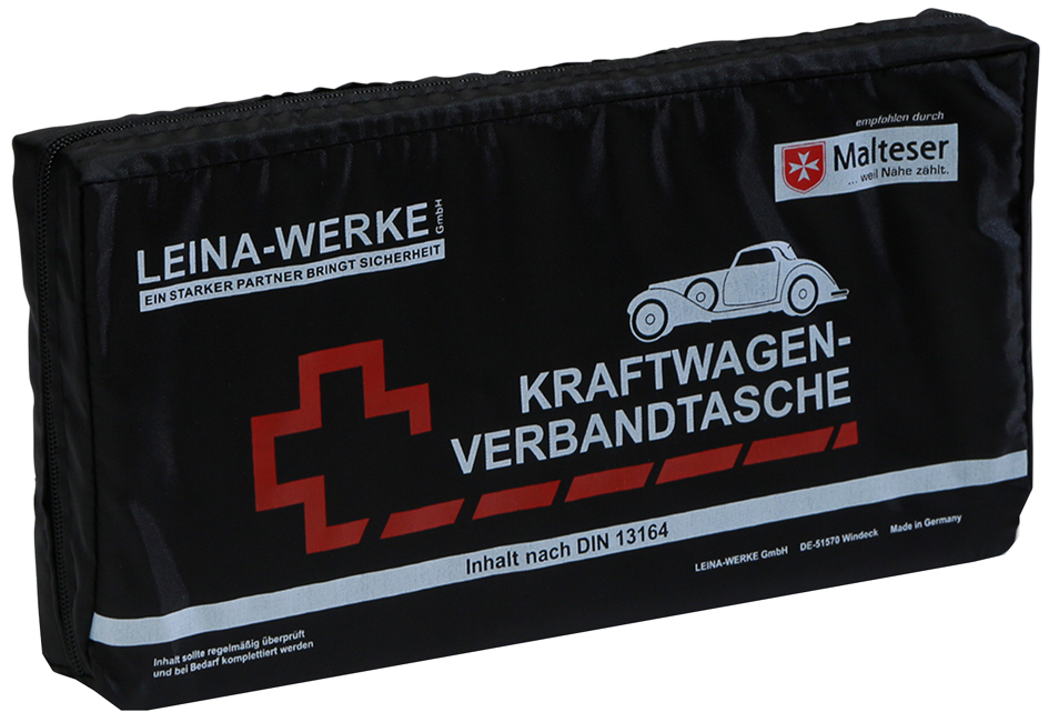 LEINA KFZ-Verbandtasche Elegance, Inhalt DIN 13164, schwarz LEINA KFZ-Verbandtasche Elegance, Inhalt DIN 13164, schwarz von LEINA-WERKE