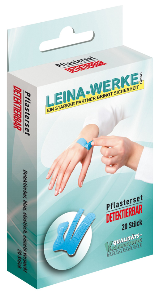 LEINA Pflaster-Set , Detektierbar, , 20-teilig, blau LEINA Pflaster-Set , Detektierbar, , 20-teilig, blau von LEINA-WERKE