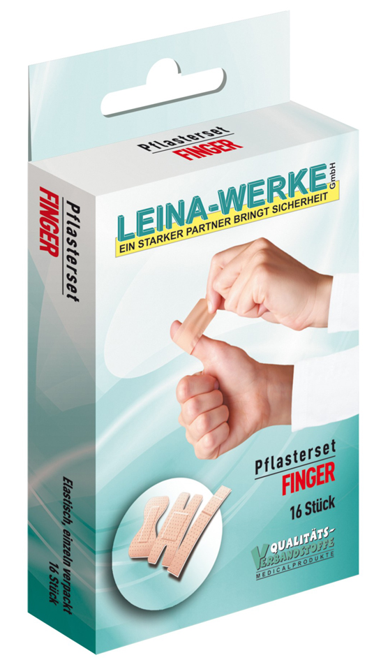 LEINA Pflaster-Set , Finger, , 16-teilig, hautfarbe LEINA Pflaster-Set , Finger, , 16-teilig, hautfarbe von LEINA-WERKE
