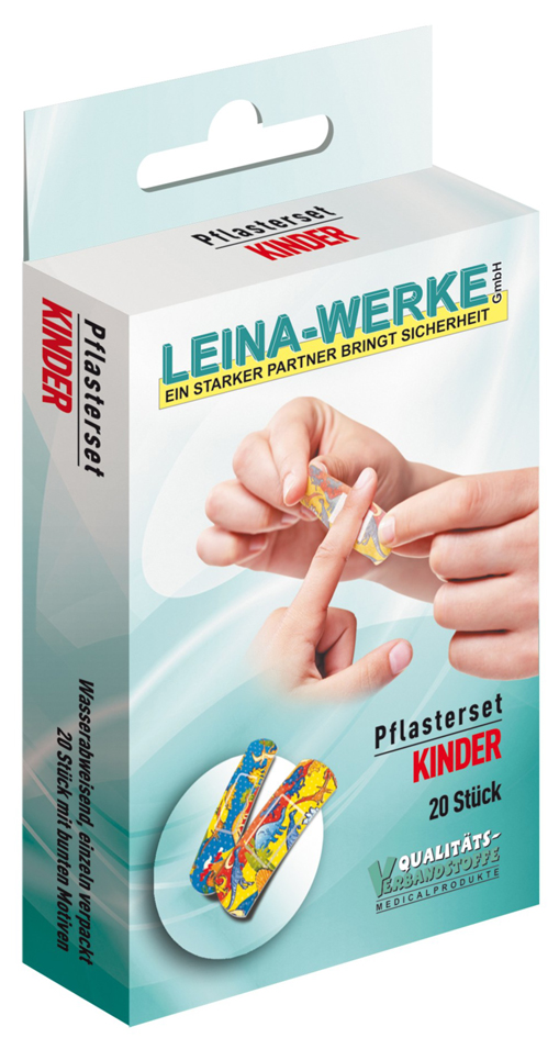 LEINA Pflaster-Set , Kinder, , 20-teilig, bunte Motive von LEINA-WERKE