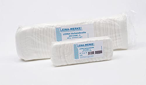 LEINA-WERKE 64004 Verbandwatte zickzack in Folienbeutel, 500 g, 1 Stk. von LEINA-WERKE