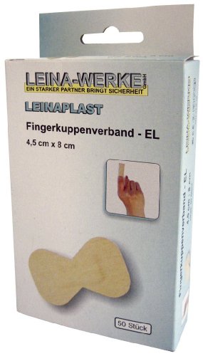 LEINA-WERKE 72251 Fingerkuppenverband - 4,5 cm x 8 cm wasserfest von LEINA-WERKE