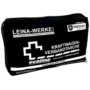 LEINA-WERKE Erste-Hilfe-Tasche KFZ Compact DIN 13164 schwarz von LEINA-WERKE