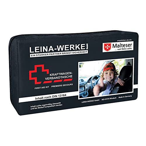 LEINAWERKE 11072 KFZ-Verbandtasche Fotodruck Compact rot 10 Stk. von LEINA-WERKE
