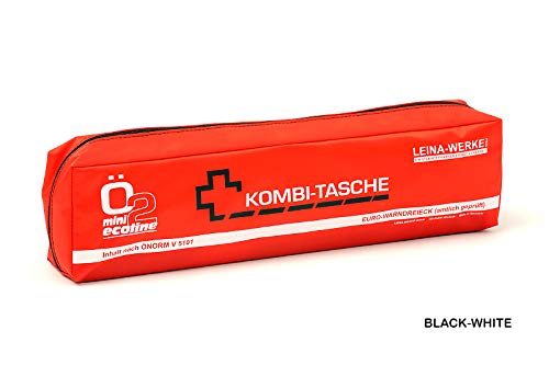 LEINAWERKE 32038 Mini-Kombitasche XS ÖNORM Ö2 XS schwarz - weiß, mit Klett, 5 Stk. von LEINA-WERKE