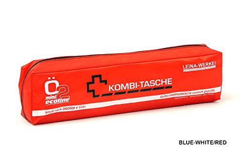LEINAWERKE 32041 Mini-Kombitasche XS ÖNORM Ö2 XS blau - weiß/rot, ohne Klett, 5 Stk. von LEINA-WERKE