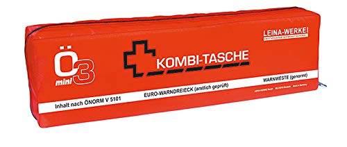 LEINAWERKE 33053 Mini-Kombitasche ÖNORM Ö3 Mini blau - weiß, mit Klett, 5 Stk. von LEINA-WERKE