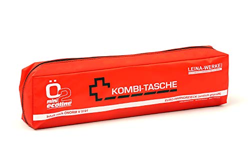 LEINAWERKE 33109 Mini-Kombitasche ÖNORM Ö2 Mini Ecoline blau - weiß/rot, mit Klett, 5 Stk. von LEINA-WERKE