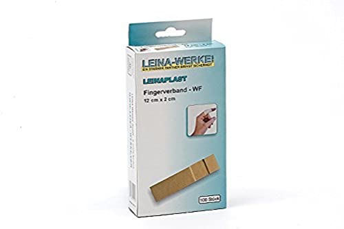 LEINAWERKE 72051 LEINAPLAST-Fingerverbände 12 cm x 2 cm, WF, 100 Stk. in Schachtel von LEINA-WERKE