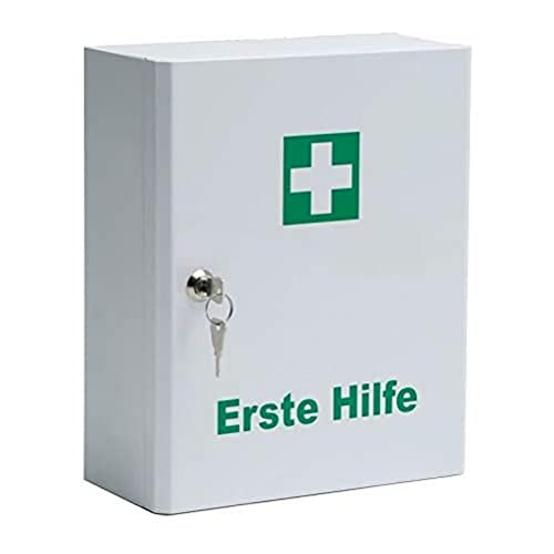 Leina-Werke 22093 Erste-Hilfe-Schrank aus Stahlblech weiß - 2 Fachböden - Sicherheitsschloss - einbrennlackierte Oberfläche Leina-Werke 22093 Erste-Hilfe-Schrank aus Stahlblech weiß - 2 Fachböden - Sicherheitsschloss - einbrennlackierte Oberfläche von LEINA-WERKE