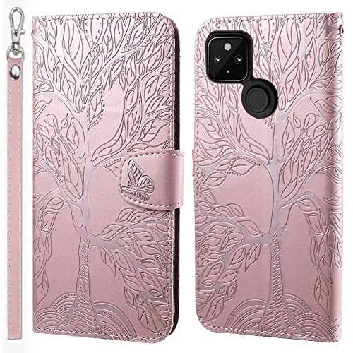LEINOTWANCH Handyhülle für Google Pixel 4a 5G, Baum PU Leder Hülle, Magnetic Closure Etui Klapphülle Wallet Handytasche Anti-Diebstahl Flip Cover Case,Rosa LEINOTWANCH Handyhülle für Google Pixel 4a 5G, Baum PU Leder Hülle, Magnetic Closure Etui Klapphülle Wallet Handytasche Anti-Diebstahl Flip Cover Case,Rosa von LEINOTWANCH