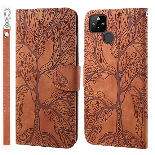 LEINOTWANCH Handyhülle für Google Pixel 5, Baum PU Leder Hülle, Magnetic Closure Etui Klapphülle Wallet Handytasche Anti-Diebstahl Flip Cover Case,Braun LEINOTWANCH Handyhülle für Google Pixel 5, Baum PU Leder Hülle, Magnetic Closure Etui Klapphülle Wallet Handytasche Anti-Diebstahl Flip Cover Case,Braun von LEINOTWANCH