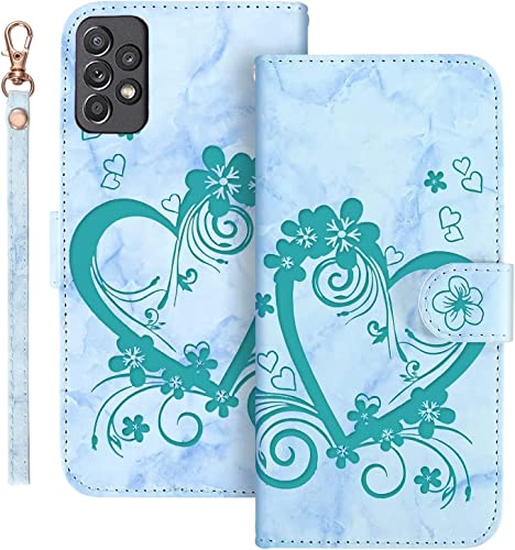 LEINOTWANCH Handyhülle für Samsung Galaxy A53 5G Hülle Liebe+ Kirschblüten Leder Magnetic Closure Etui Klapphülle Wallet Handytasche Anti-Diebstahl Flip Cover Handyhülle,Grün LEINOTWANCH Handyhülle für Samsung Galaxy A53 5G Hülle Liebe+ Kirschblüten Leder Magnetic Closure Etui Klapphülle Wallet Handytasche Anti-Diebstahl Flip Cover Handyhülle,Grün von LEINOTWANCH