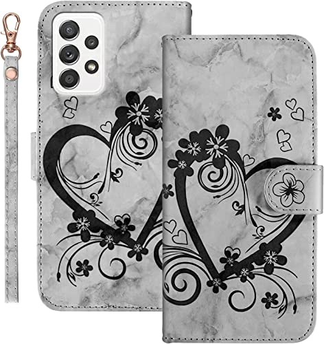 LEINOTWANCH Handyhülle für Samsung Galaxy A72 5G Hülle Liebe+ Kirschblüten Leder Magnetic Closure Etui Klapphülle Wallet Handytasche Anti-Diebstahl Flip Cover Handyhülle,Schwarz LEINOTWANCH Handyhülle für Samsung Galaxy A72 5G Hülle Liebe+ Kirschblüten Leder Magnetic Closure Etui Klapphülle Wallet Handytasche Anti-Diebstahl Flip Cover Handyhülle,Schwarz von LEINOTWANCH