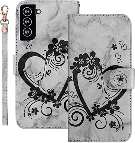 LEINOTWANCH Handyhülle für Samsung Galaxy S21+ 5G/S21 Plus 5G Hülle Liebe+ Kirschblüten Leder Magnetic Closure Etui Klapphülle Wallet Handytasche Anti-Diebstahl Flip Cover Handyhülle,Schwarz LEINOTWANCH Handyhülle für Samsung Galaxy S21+ 5G/S21 Plus 5G Hülle Liebe+ Kirschblüten Leder Magnetic Closure Etui Klapphülle Wallet Handytasche Anti-Diebstahl Flip Cover Handyhülle,Schwarz von LEINOTWANCH