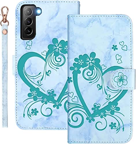LEINOTWANCH Handyhülle für Samsung Galaxy S21 5G Hülle Liebe+ Kirschblüten Leder Magnetic Closure Etui Klapphülle Wallet Handytasche Anti-Diebstahl Flip Cover Handyhülle,Grün LEINOTWANCH Handyhülle für Samsung Galaxy S21 5G Hülle Liebe+ Kirschblüten Leder Magnetic Closure Etui Klapphülle Wallet Handytasche Anti-Diebstahl Flip Cover Handyhülle,Grün von LEINOTWANCH