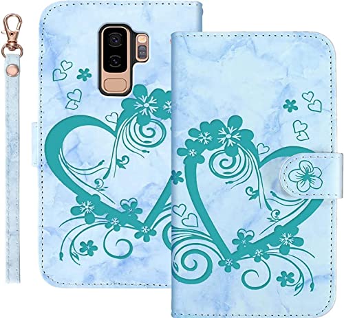 LEINOTWANCH Handyhülle für Samsung Galaxy S9+/S9 Plus Hülle Liebe+ Kirschblüten Leder Magnetic Closure Etui Klapphülle Wallet Handytasche Anti-Diebstahl Flip Cover Handyhülle,Grün LEINOTWANCH Handyhülle für Samsung Galaxy S9+/S9 Plus Hülle Liebe+ Kirschblüten Leder Magnetic Closure Etui Klapphülle Wallet Handytasche Anti-Diebstahl Flip Cover Handyhülle,Grün von LEINOTWANCH