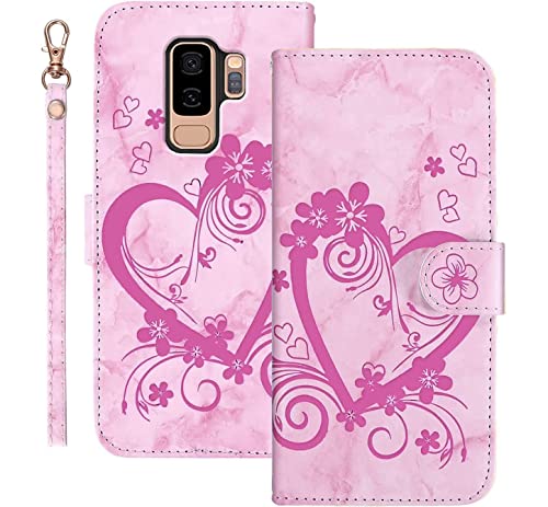 LEINOTWANCH Handyhülle für Samsung Galaxy S9+/S9 Plus Hülle Liebe+ Kirschblüten Leder Magnetic Closure Etui Klapphülle Wallet Handytasche Anti-Diebstahl Flip Cover Handyhülle,Rosa LEINOTWANCH Handyhülle für Samsung Galaxy S9+/S9 Plus Hülle Liebe+ Kirschblüten Leder Magnetic Closure Etui Klapphülle Wallet Handytasche Anti-Diebstahl Flip Cover Handyhülle,Rosa von LEINOTWANCH