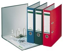 20 X LEITZ Ordner Plastic 180°RB 80 A4 PP rot 1010-50-25 von LEITZ