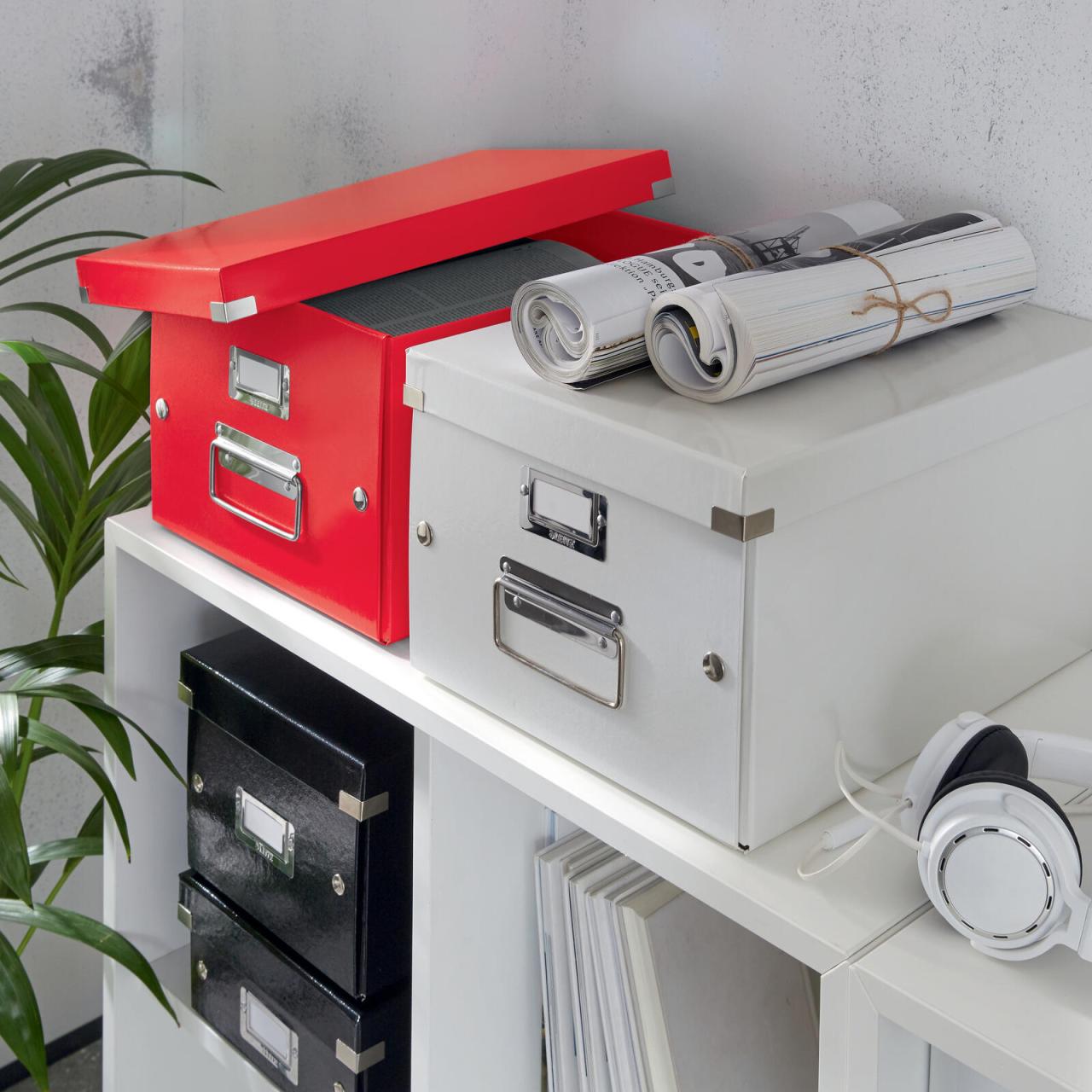 LEITZ Aufbewahrungsbox Click & Store 16,7 l - 28,1 x 36,9 x 20,0 cm rot von LEITZ