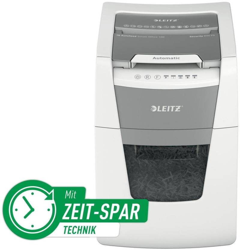 LEITZ IQ AutoFeed 100 Aktenvernichter mit Partikelschnitt von LEITZ